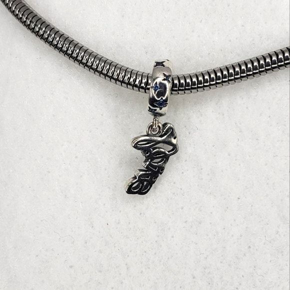 Sterling Silver S925 Love Sign Bracelet Charm Dangle Multicolor Stone Rainbow - Picture 4 of 7